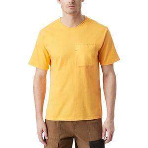 BASS OUTDOOR Mens Short-Sleeve Pocket T-Shirt Tee Blazing Orange MSRP $39 New